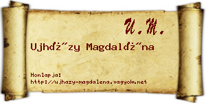 Ujházy Magdaléna névjegykártya